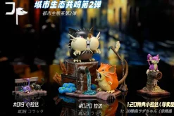 1/20 & GK Scale World Zukan Evolution of Raticate & Rattata Set - Pokemon Resin Statue - JP Studio