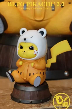 1/1 & Mini Scale Angry Bepo Cosplay Pikachu 3.0 - Pokemon ONE PIECE Resin Statue - TOFFEE Studios