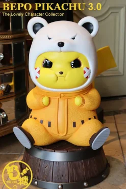 1/1 & Mini Scale Angry Bepo Cosplay Pikachu 3.0 - Pokemon ONE PIECE Resin Statue - TOFFEE Studios