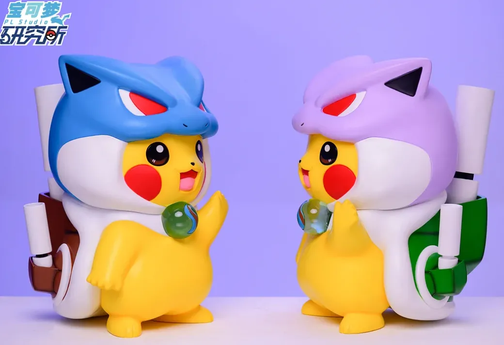 1:1 Mega Blastoise Cosplay Pikachu - Pokemon Resin Statue - PL Studios