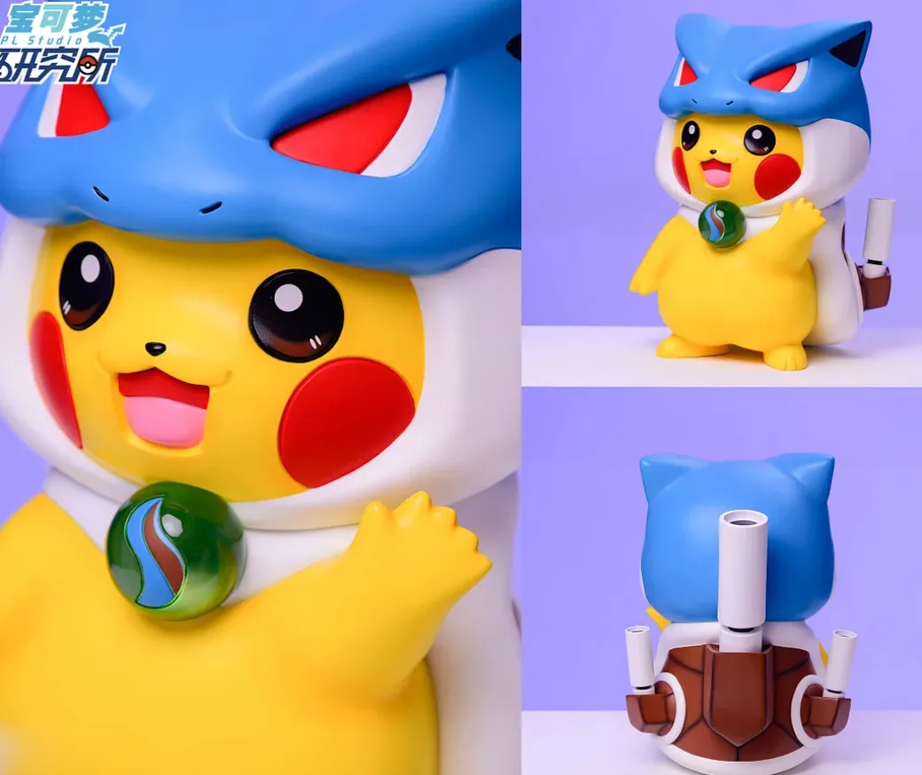 1:1 Mega Blastoise Cosplay Pikachu - Pokemon Resin Statue - PL Studios
