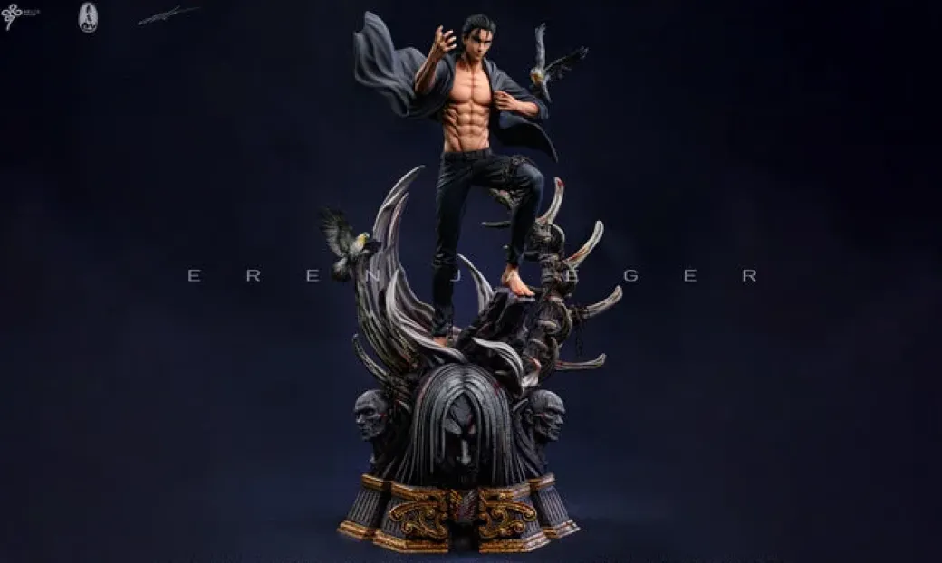 1/6 Scale 19 Year Old Eren Yeager using Rumbling - Attack On Titan Resin Statue - LC-Studios