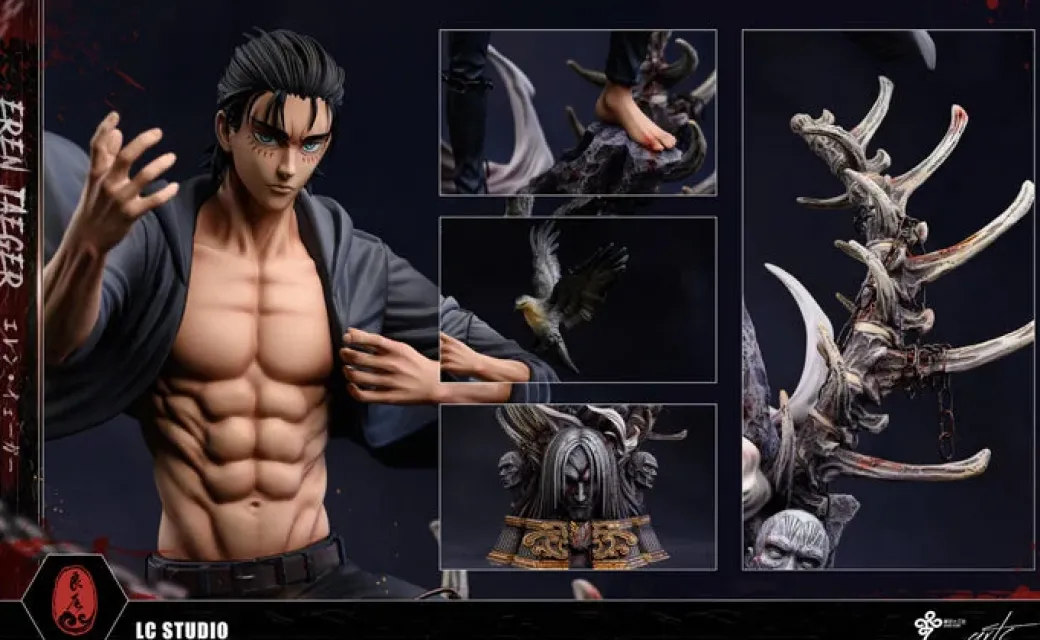 1/6 Scale 19 Year Old Eren Yeager using Rumbling - Attack On Titan Resin Statue - LC-Studios