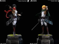 1/4 Scale A Project Series 005 Mikasa Ackerman & 006 Armin Arlert - Attack On Titan Resin Statue - JR Studio