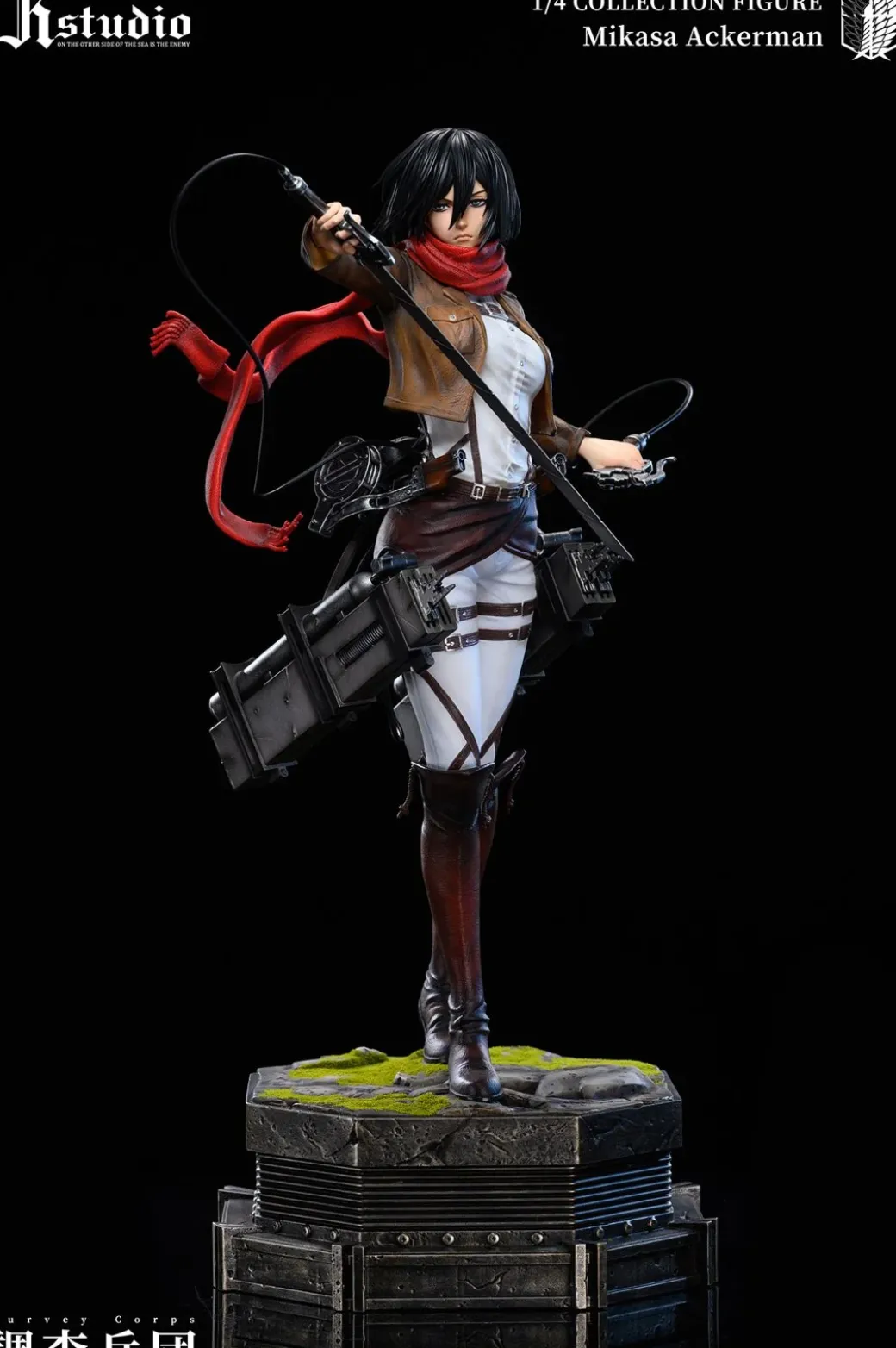 1/4 Scale A Project Series 005 Mikasa Ackerman & 006 Armin Arlert - Attack On Titan Resin Statue - JR Studio