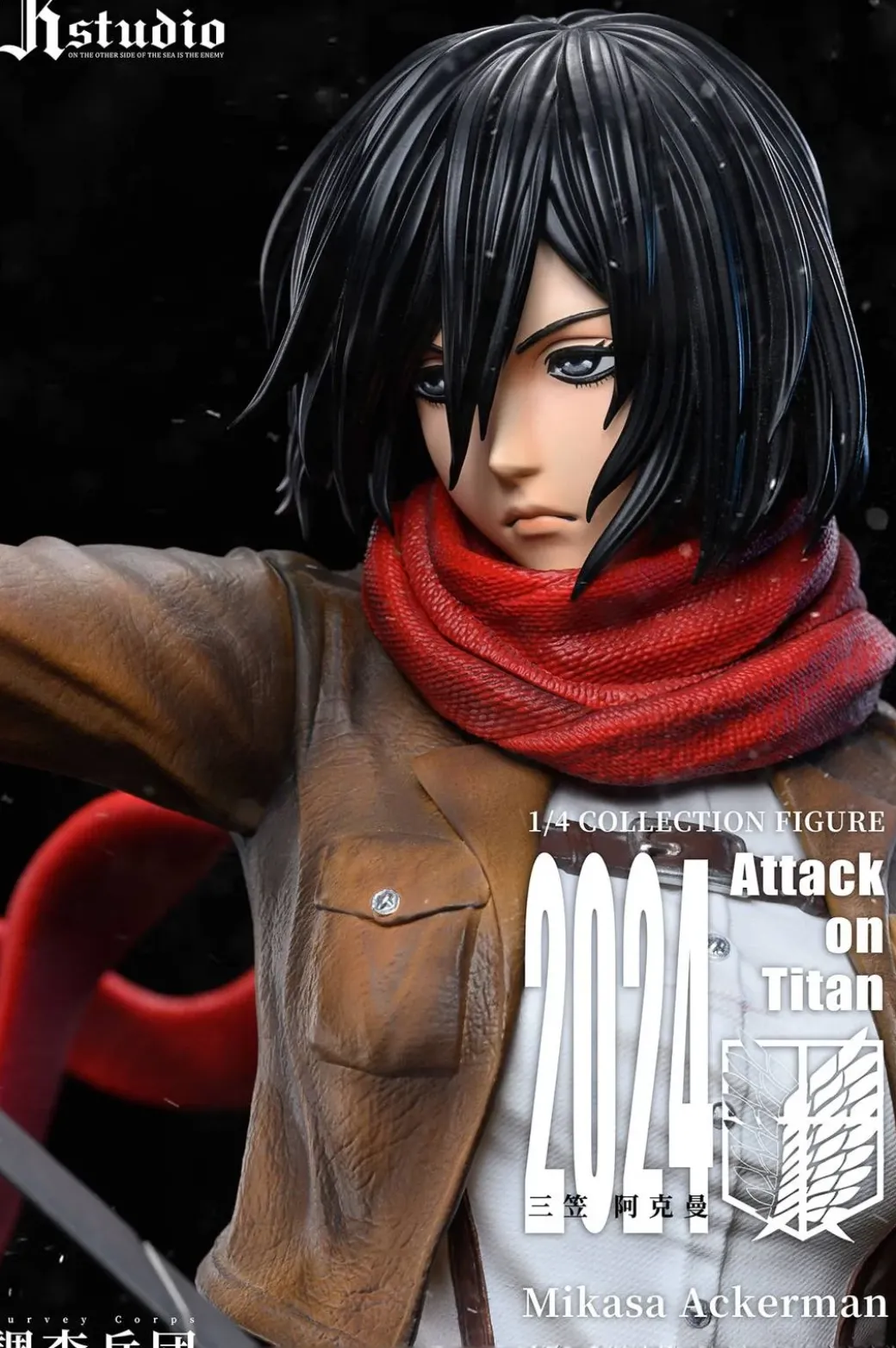 1/4 Scale A Project Series 005 Mikasa Ackerman & 006 Armin Arlert - Attack On Titan Resin Statue - JR Studio