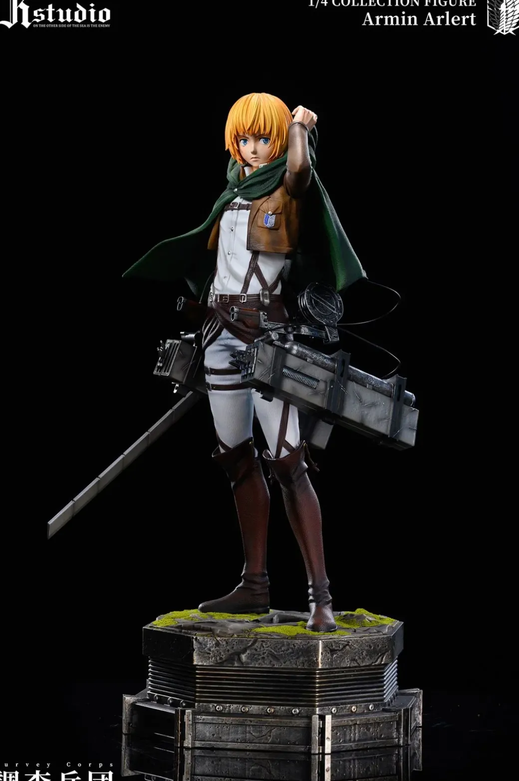1/4 Scale A Project Series 005 Mikasa Ackerman & 006 Armin Arlert - Attack On Titan Resin Statue - JR Studio