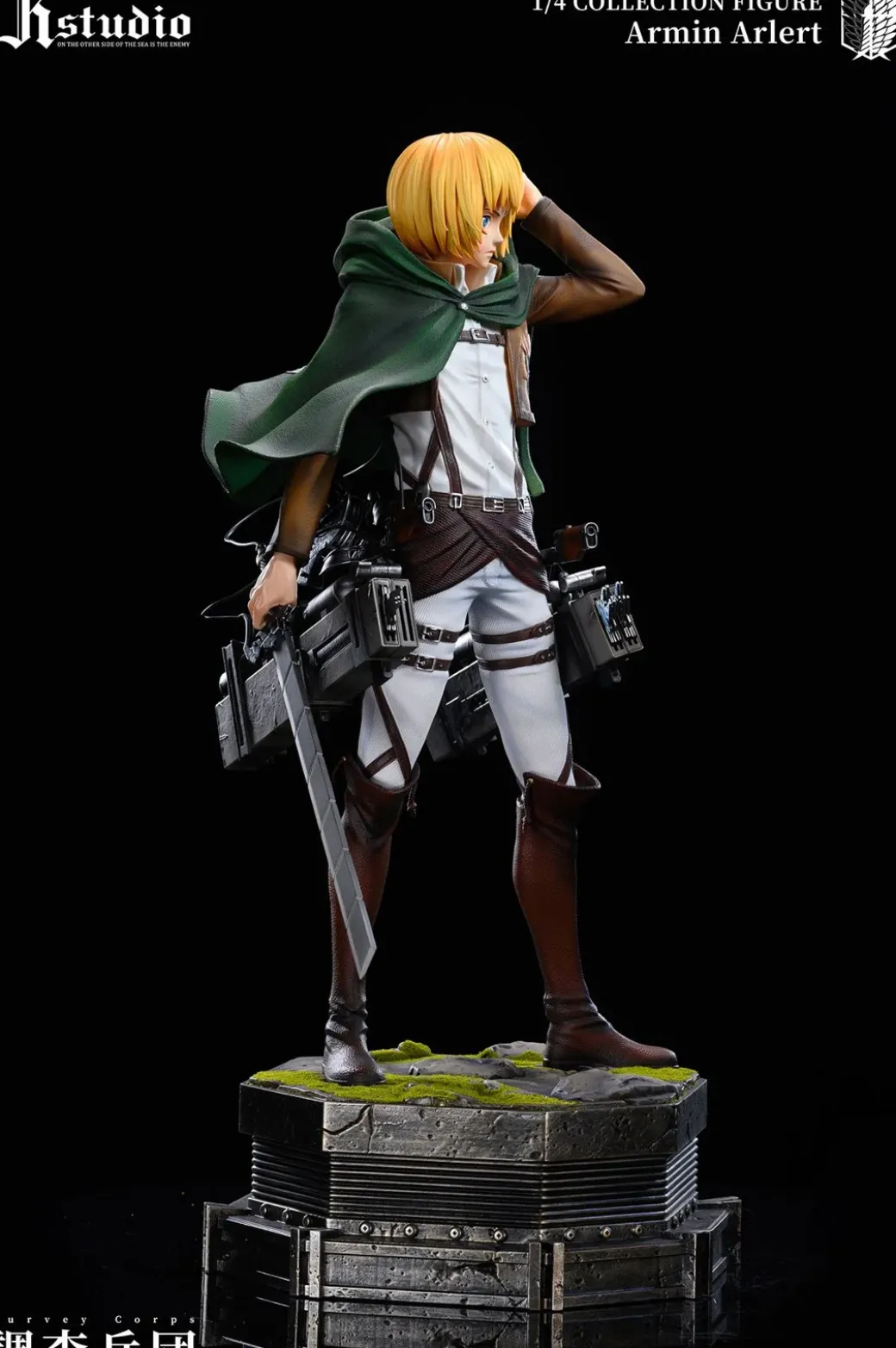 1/4 Scale A Project Series 005 Mikasa Ackerman & 006 Armin Arlert - Attack On Titan Resin Statue - JR Studio