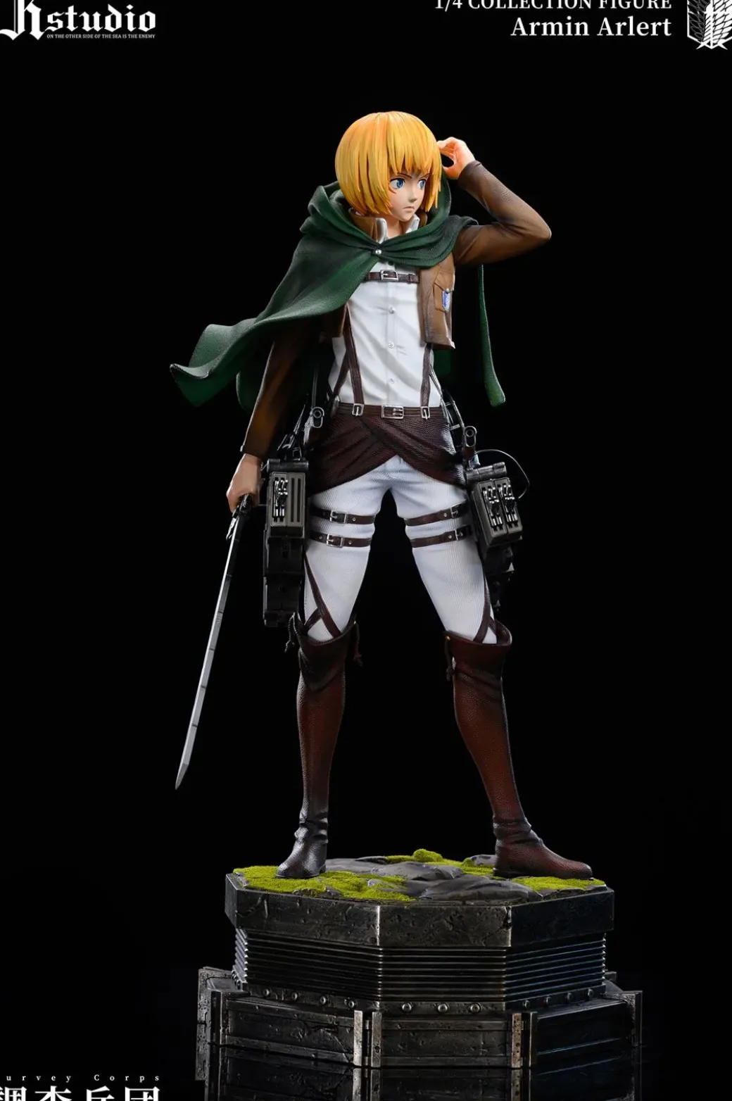1/4 Scale A Project Series 005 Mikasa Ackerman & 006 Armin Arlert - Attack On Titan Resin Statue - JR Studio