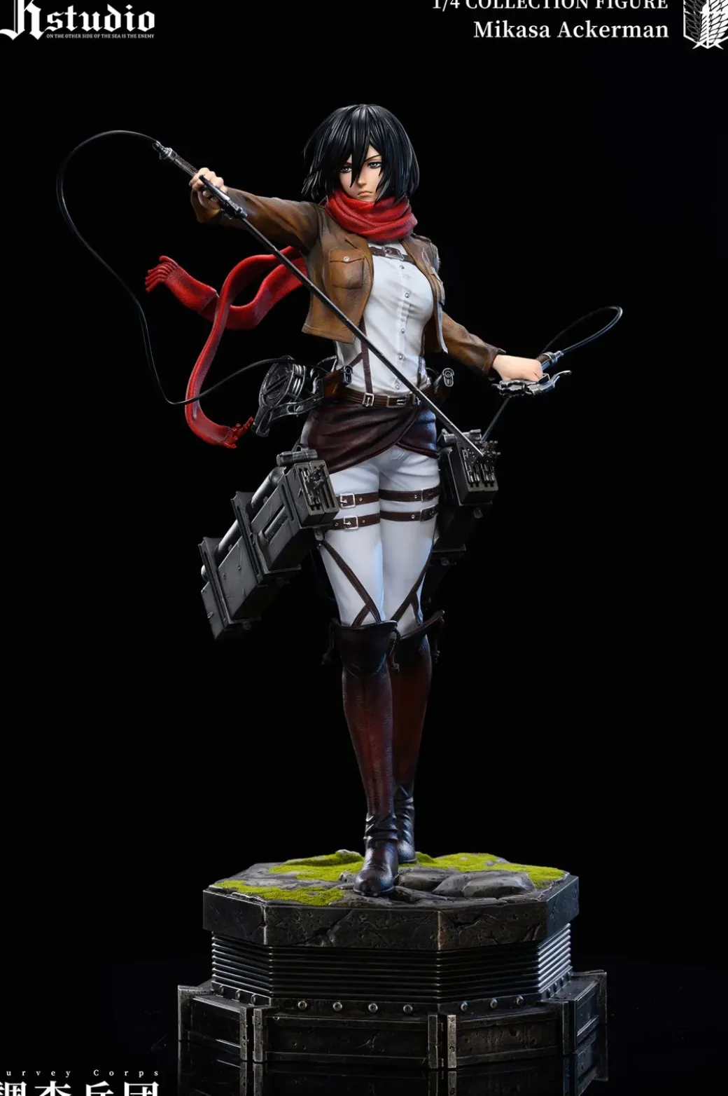 1/4 Scale A Project Series 005 Mikasa Ackerman & 006 Armin Arlert - Attack On Titan Resin Statue - JR Studio