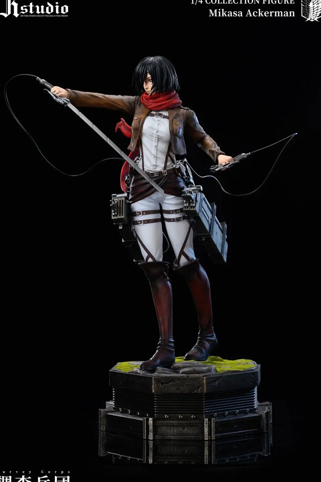 1/4 Scale A Project Series 005 Mikasa Ackerman & 006 Armin Arlert - Attack On Titan Resin Statue - JR Studio