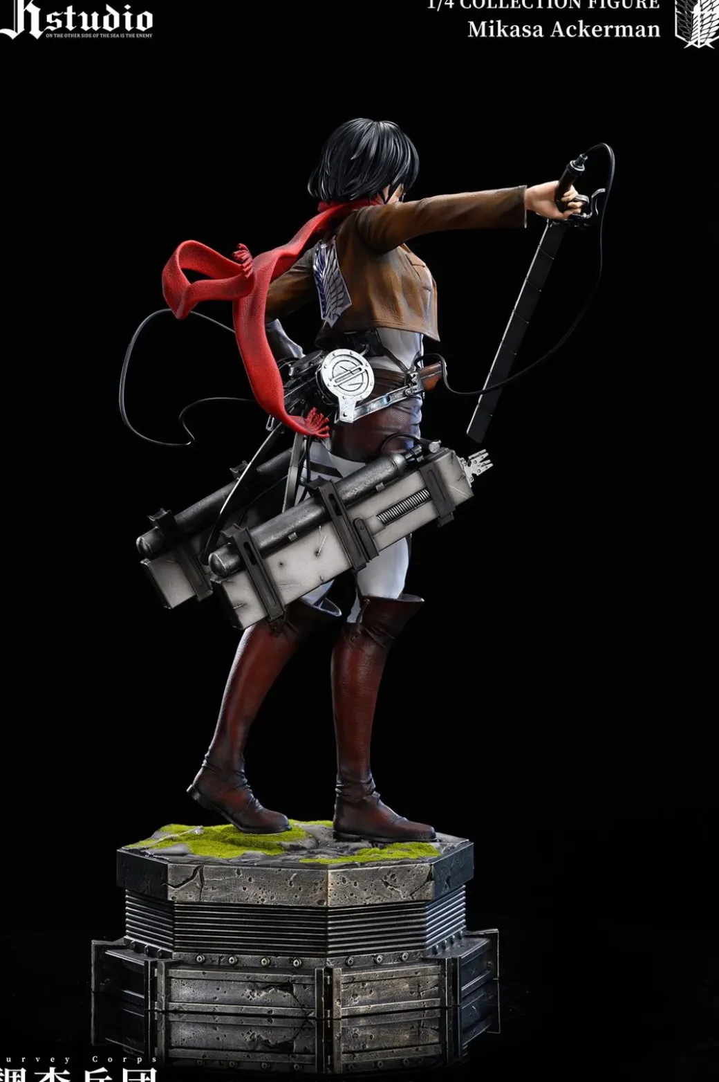 1/4 Scale A Project Series 005 Mikasa Ackerman & 006 Armin Arlert - Attack On Titan Resin Statue - JR Studio