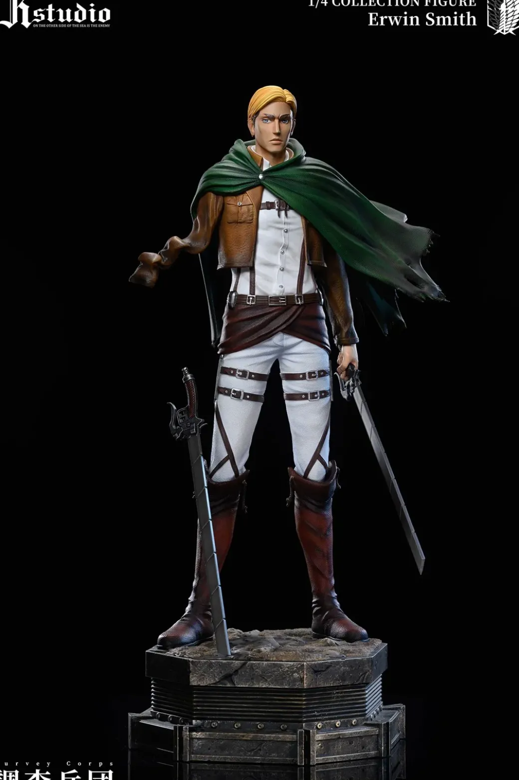1/4 Scale A Project Series 003 Erwin Smith & 004 Levi Ackerman - Attack On Titan Resin Statue - JR Studio
