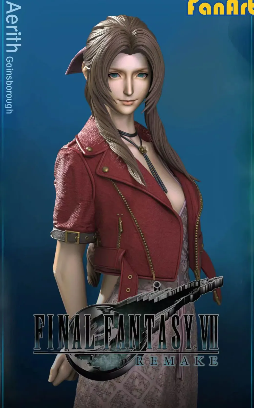 1/3 Scale Aerith Gainsborough - (FF7) Final Fantasy VII Resin Statue - FanArt Studio