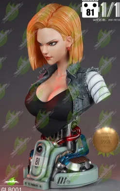 1:1 Scale ANDROID 18 (Lazuli) - Dragon Ball Resin Statue - Green Leaf Studios