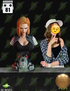 1:1 Scale ANDROID 18 (Lazuli) - Dragon Ball Resin Statue - Green Leaf Studios