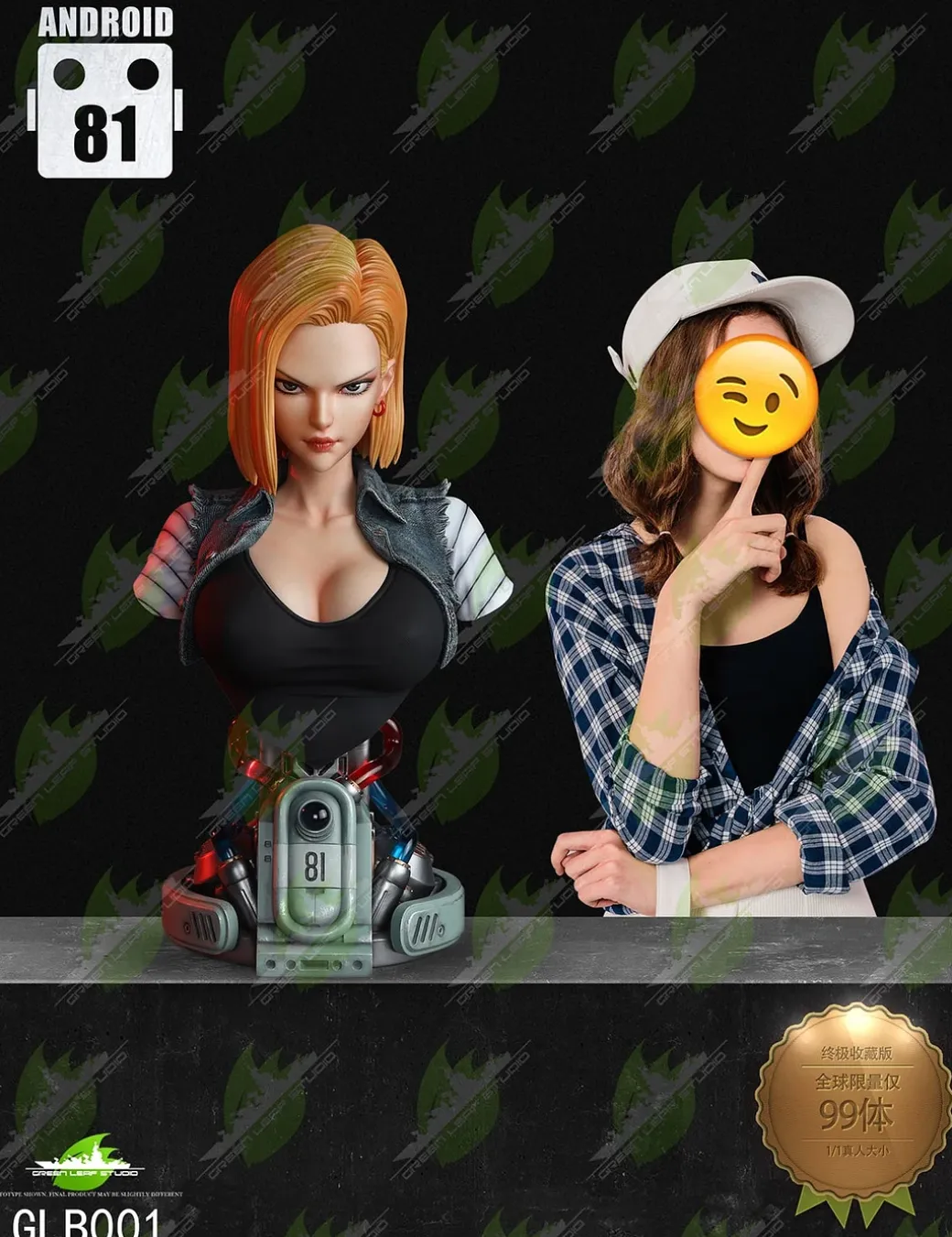 1:1 Scale ANDROID 18 (Lazuli) - Dragon Ball Resin Statue - Green Leaf Studios