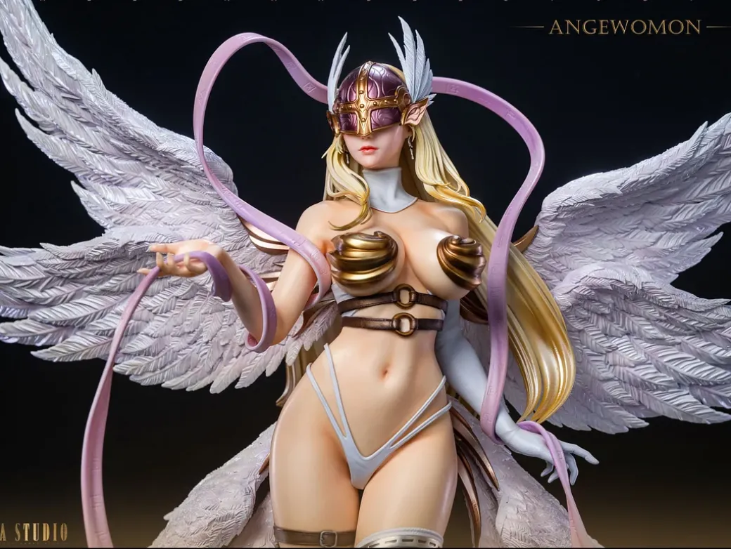 1/4 Scale Angewomon & Lady Devimon - Digimon Resin Statue - Fallen Angel Studio