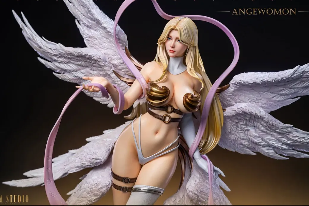 1/4 Scale Angewomon & Lady Devimon - Digimon Resin Statue - Fallen Angel Studio