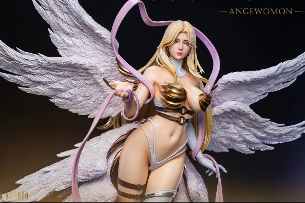 1/4 Scale Angewomon & Lady Devimon - Digimon Resin Statue - Fallen Angel Studio