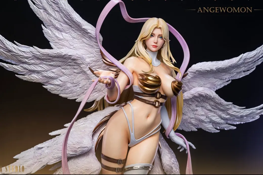 1/4 Scale Angewomon & Lady Devimon - Digimon Resin Statue - Fallen Angel Studio