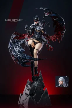 1/4 Scale Angewomon & Lady Devimon - Digimon Resin Statue - Fallen Angel Studio