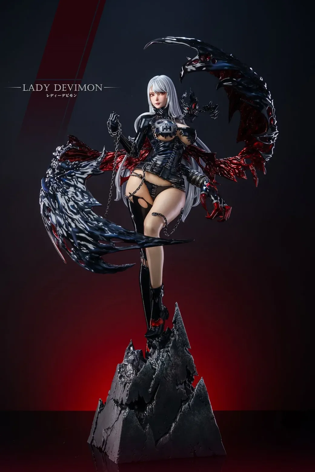 1/4 Scale Angewomon & Lady Devimon - Digimon Resin Statue - Fallen Angel Studio