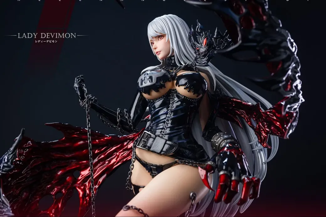 1/4 Scale Angewomon & Lady Devimon - Digimon Resin Statue - Fallen Angel Studio