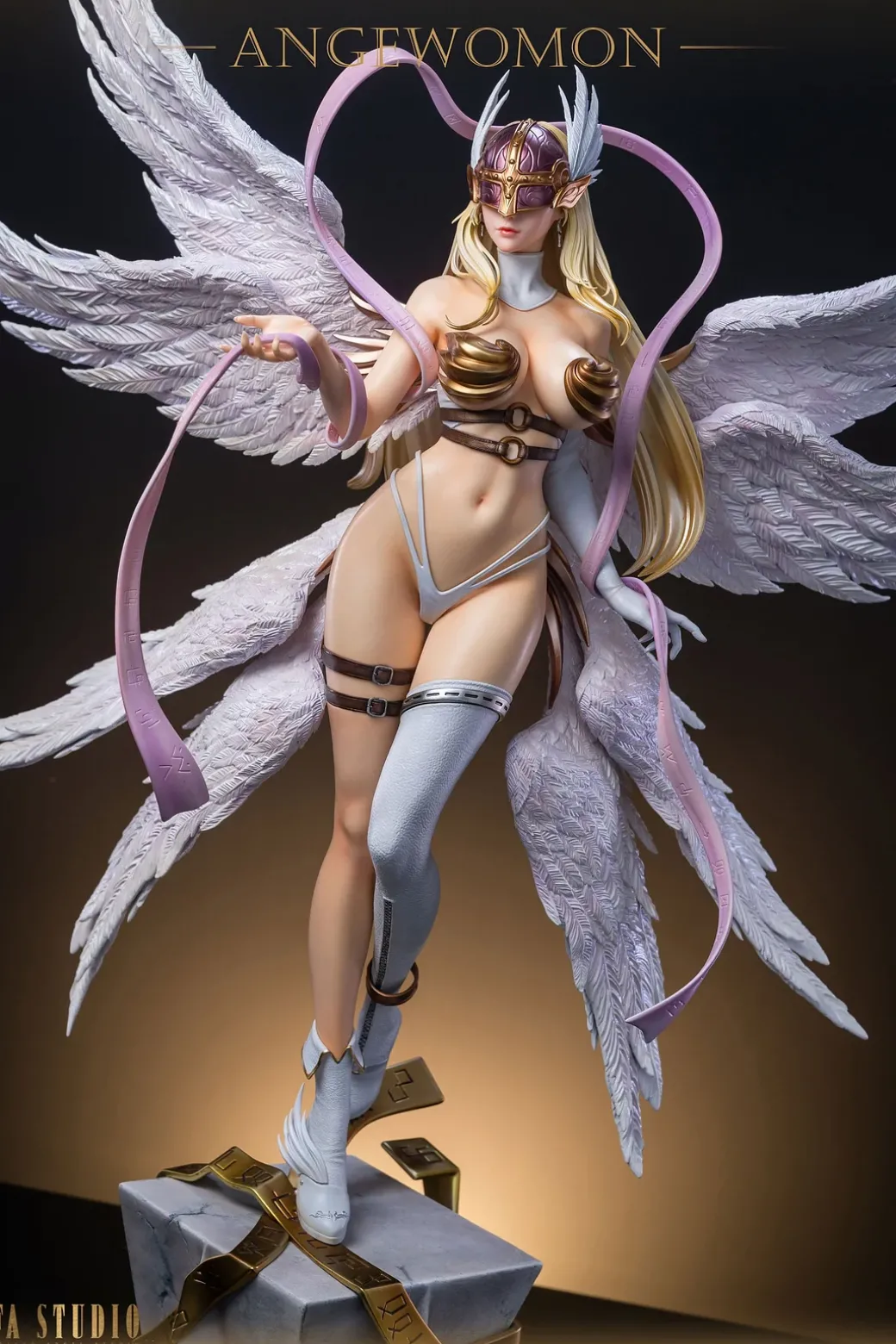 1/4 Scale Angewomon & Lady Devimon - Digimon Resin Statue - Fallen Angel Studio