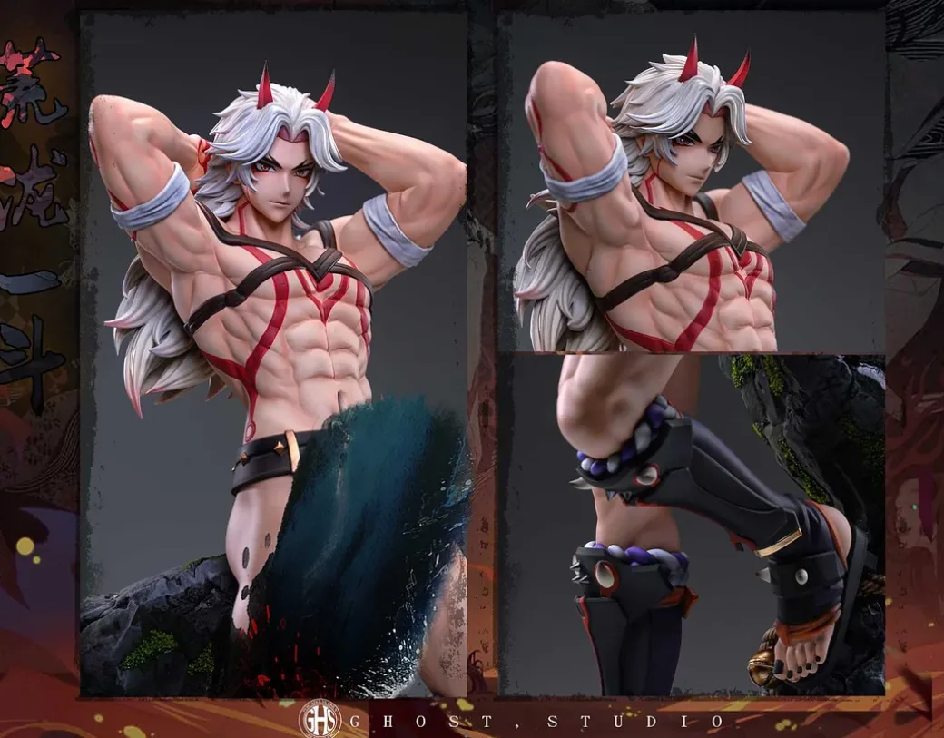 1/6 Scale Arataki Itto - Genshin Impact Resin Statue - Ghost Studios