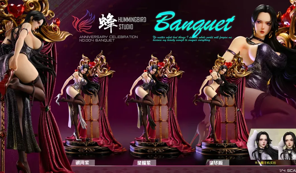 1/4 Scale Banquet Boa Hancock - ONE PIECE Resin Statue - HummingBird Studios