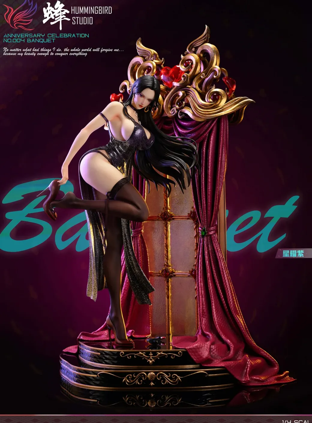 1/4 Scale Banquet Boa Hancock - ONE PIECE Resin Statue - HummingBird Studios