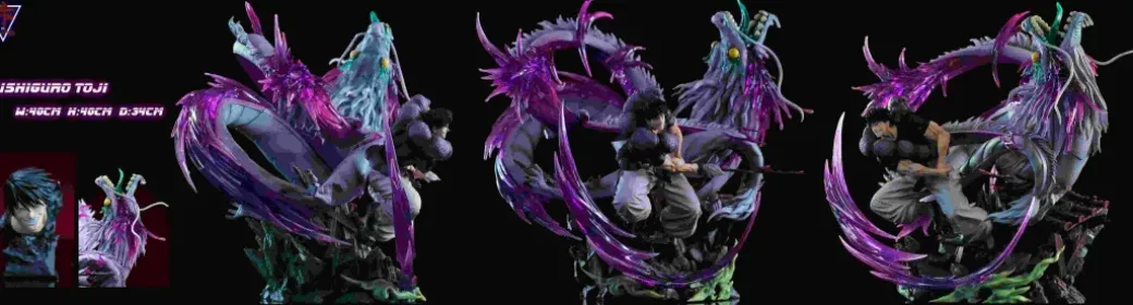 1/6 Scale Beheading Dragon Toji Fushiguro - Jujutsu Kaisen Resin Statue - ChiTong Studio