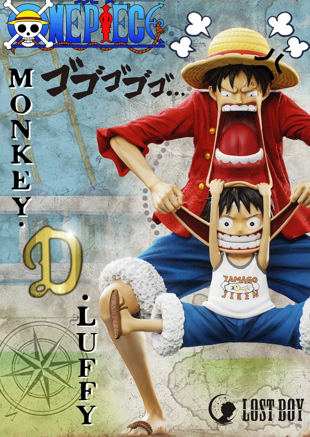 1/6 Scale Big & Small Series 001 Monkey D. Luffy - ONE PIECE Resin Statue - LOST BOY Studio
