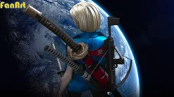 1/3 Scale Cyberpunk Ver Android 18 with LED - Dragon Ball Resin Statue - FanArt Studio