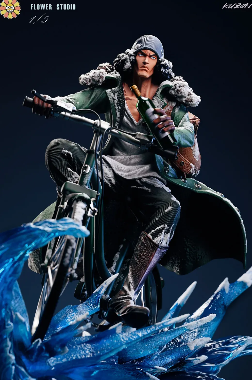 1/5 Scale Cycling Kuzan - ONE PIECE Resin Statue - Flower Studio