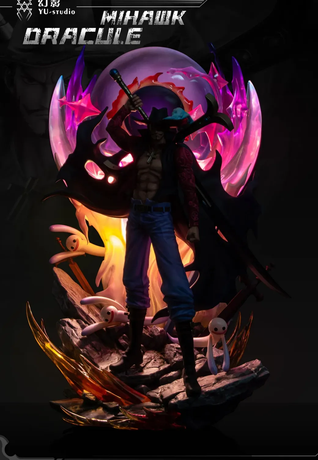1/6 Scale Dracule Mihawk with LED - ONE PIECE Resin Statue - HuanYing Studios