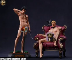 1/6 Scale Eren Yeager & Levi Ackerman - Attack on Titan Resin Statue - Ghost Studios
