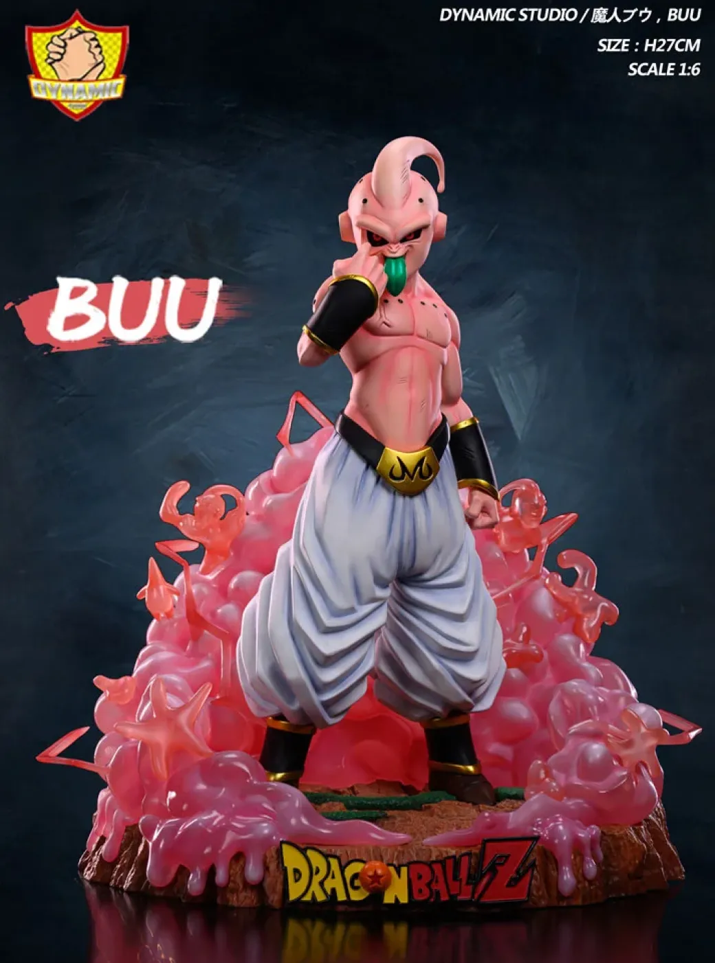 1/6 Scale Evil Majin Buu with LED - Dragon Ball Resin Statue - Dynamic Studios