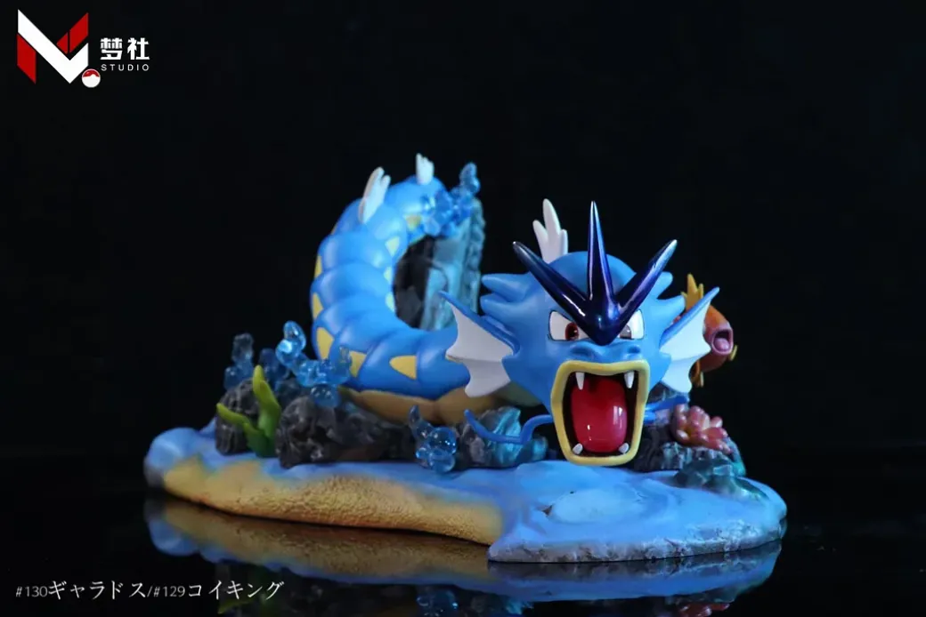 1/20 Scale Evolution Set of Gyarados - Pokemon Statue - MengShe Studio