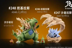 1/20 Scale Evolution Set of Tyranitar - Pokemon Resin Statue - JB Studio