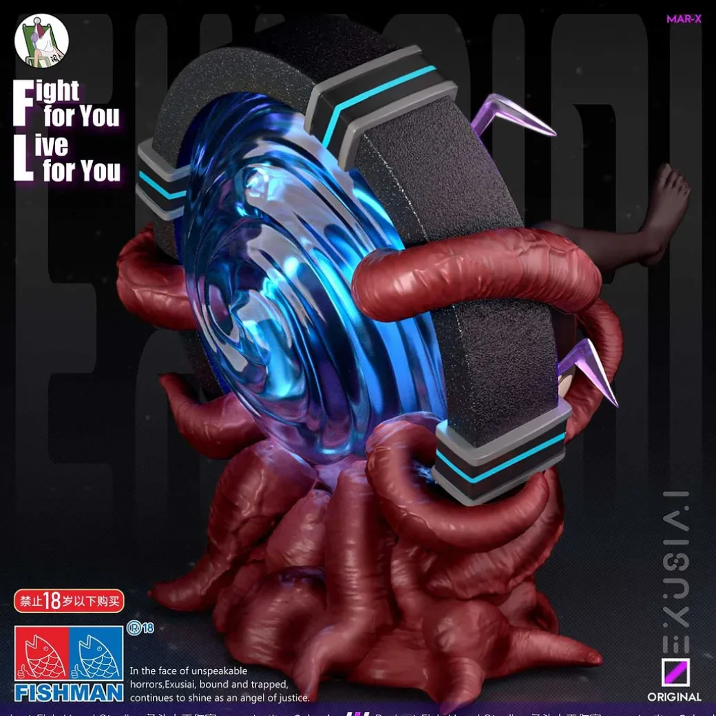 1/6 Scale Exusiai with LED - Arknights Resin Statue - YuTouRen Studio