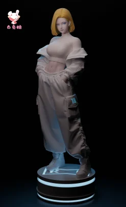 1/6 Scale Fashion Ver. Android 18 with LED - Dragon Ball Resin Statue - BaiTuTang Studios [In Stock]