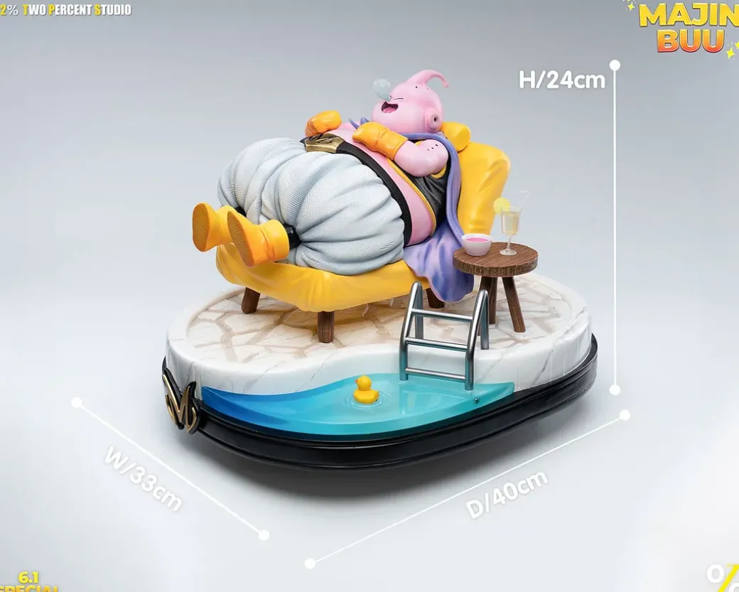 1/6 Scale Fat Buu in Swimpool - Dragon Ball Resin Statue - Two Percent Studio