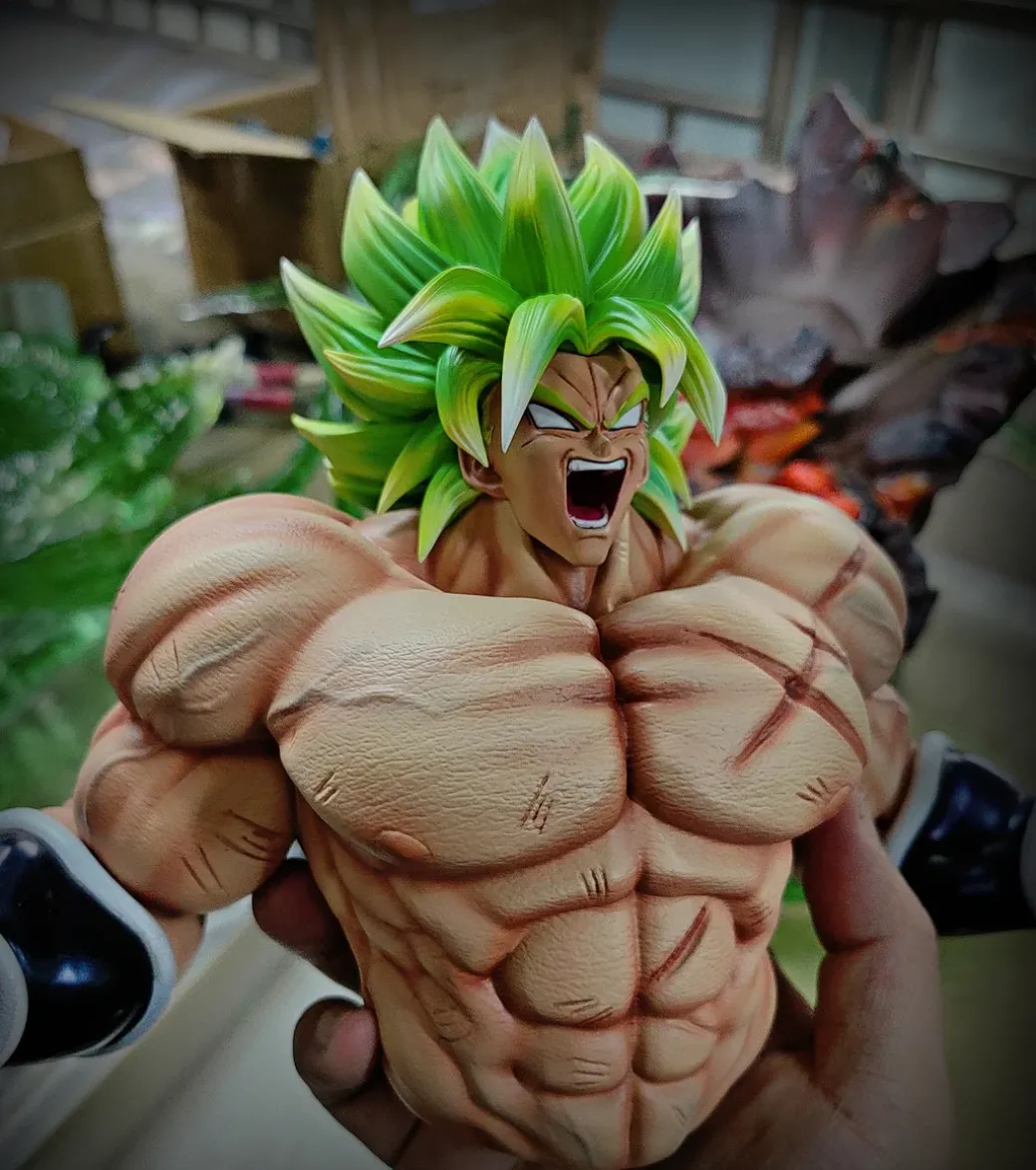 1/6 Scale Fearsome Rampage Legendary Super Saiyan Broly with LED - Dragon Ball Resin Statue - D-M Studios