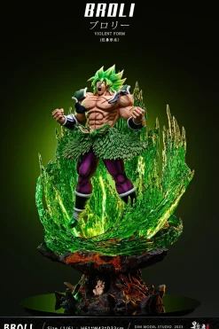 1/6 Scale Fearsome Rampage Legendary Super Saiyan Broly with LED - Dragon Ball Resin Statue - D-M Studios