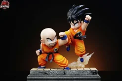 1/5 Scale Fierce Fighting Series 001 Little Son Goku VS Krillin - Dragon Ball Resin Statue - Kylin Studio