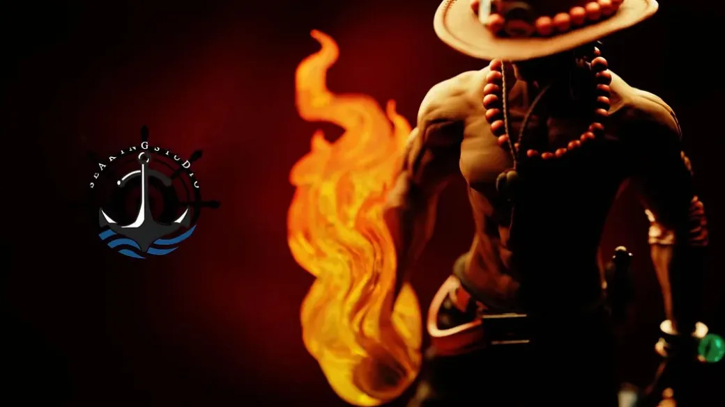 1/3 Scale Fire Fist Portgas D. Ace with LED - ONE PIECE Resin Statue - Sea King Studio