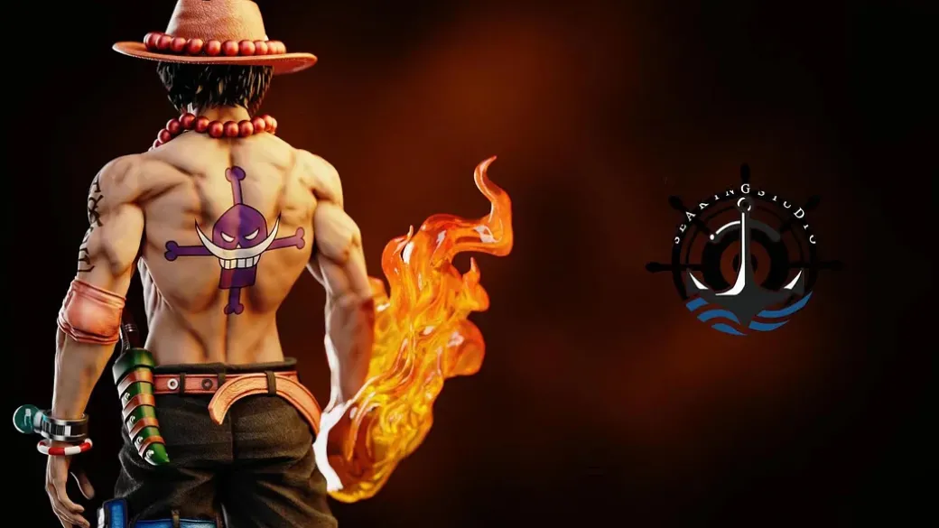1/3 Scale Fire Fist Portgas D. Ace with LED - ONE PIECE Resin Statue - Sea King Studio