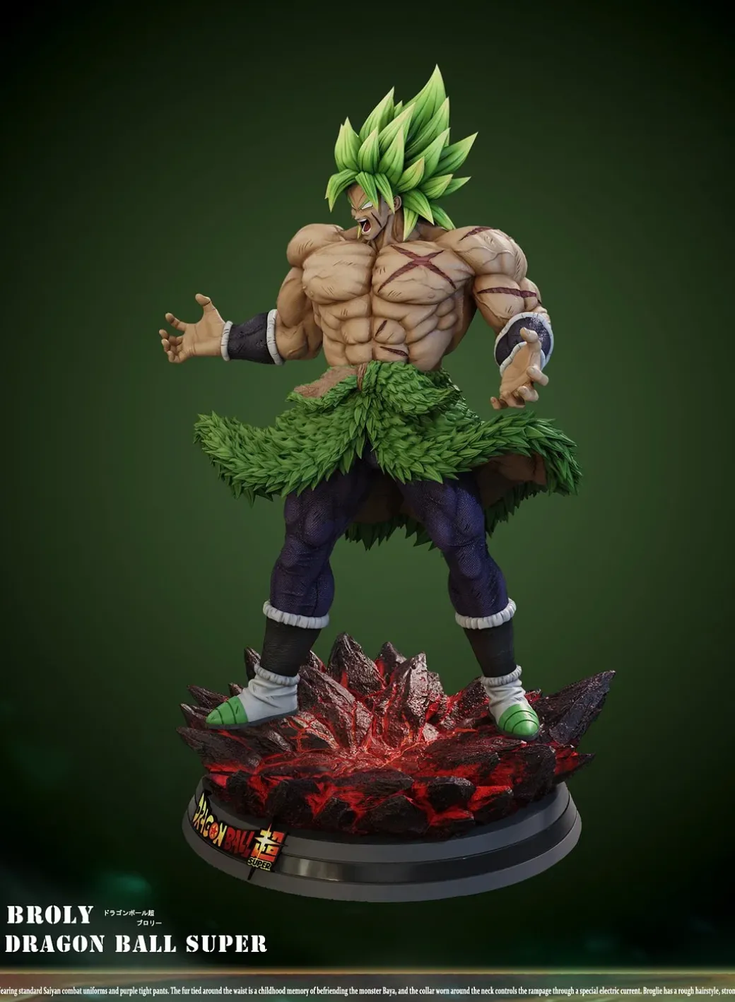 1/6 Scale Full Power Broly - Dragon Ball Resin Statue - Cross Studios